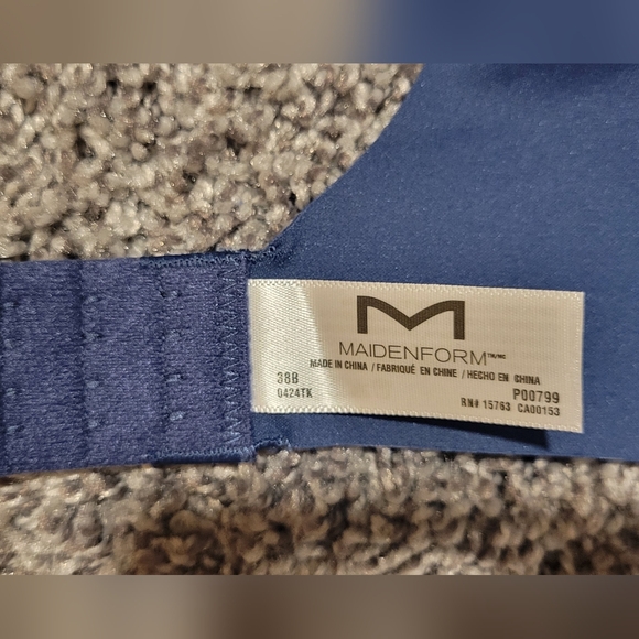 Maidenform Blue Pushup Bra Size 38B NWT - Picture 4 of 5